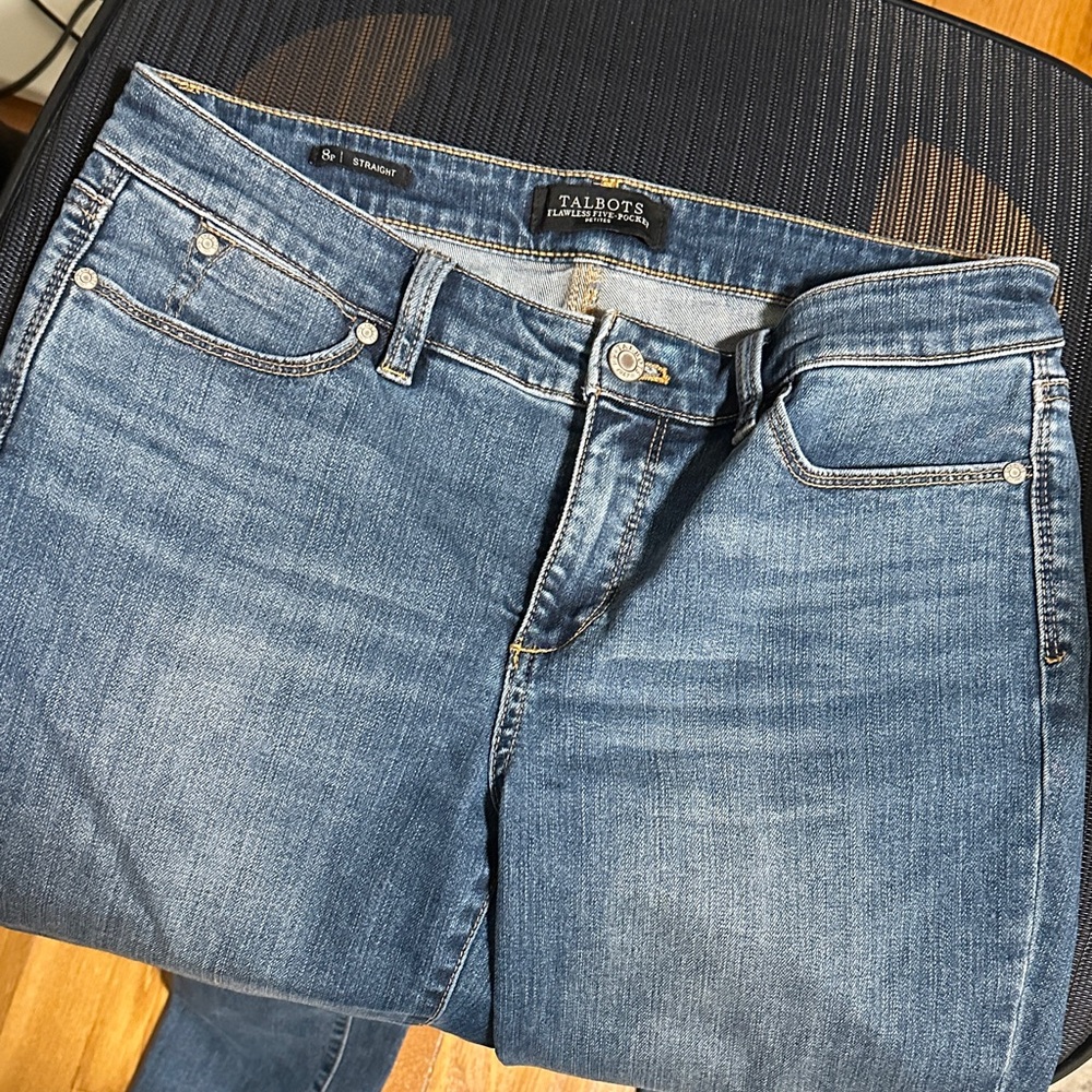 Talbots Women's Classic Denim Straight Leg Jeans